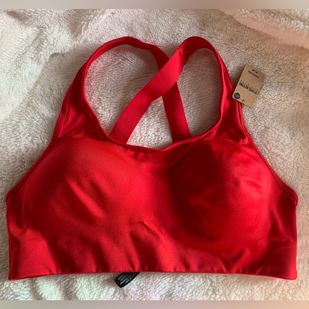 PINK Sport Victoria’s Secret Sport Bra, size M, Red